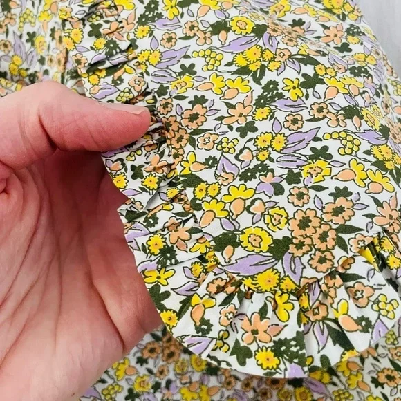 By Anthropologie Short-Sleeve Collared Printed Midi Dress NWT - Picture 10 of 15